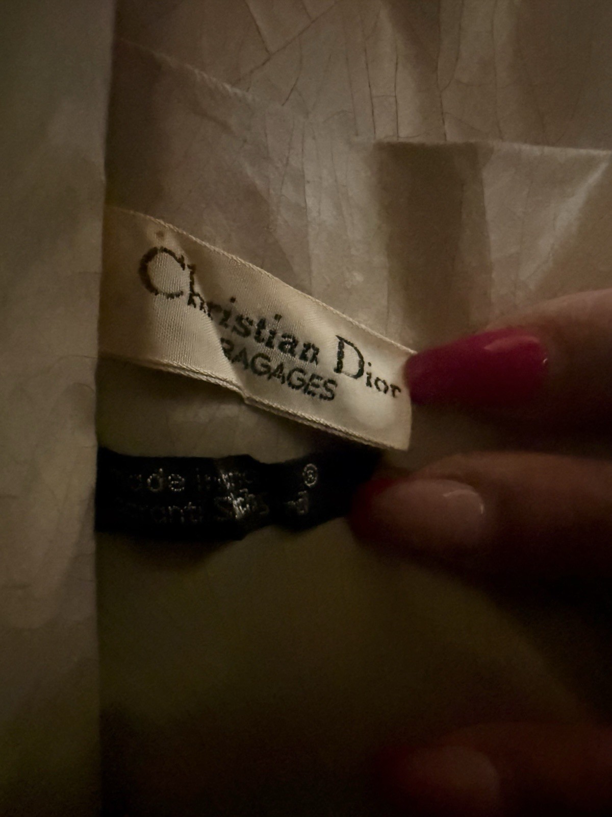 Vintage Christian Dior Bagages Oblique Monogram Pouch/Clutch