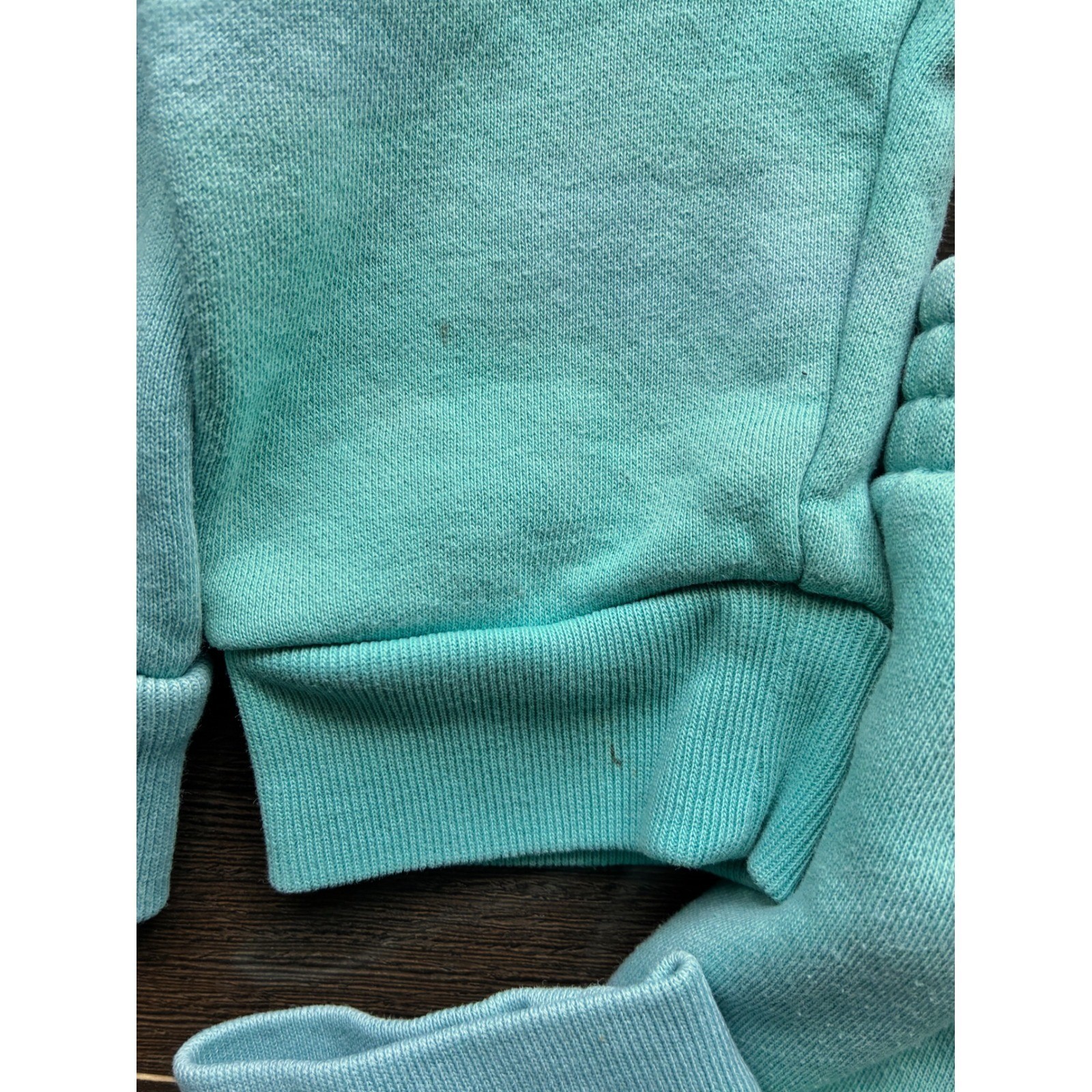 Adidas Toddler Kids Cyan Hoodie and Joggers Tracksuit Set Size 3T Flawed