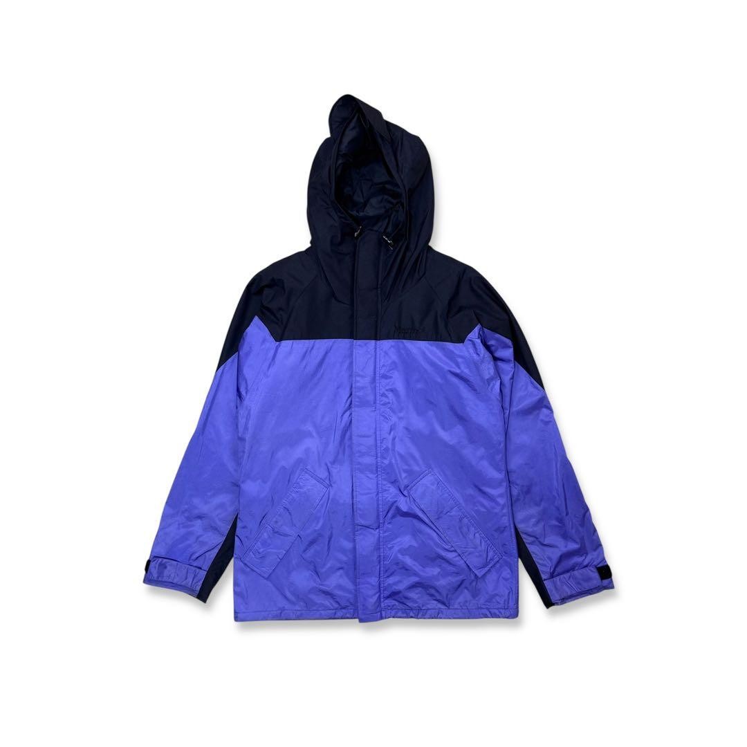 80s Marmot Gore-Tex Mountain Parka 2-Tone Purple Black Vintage M