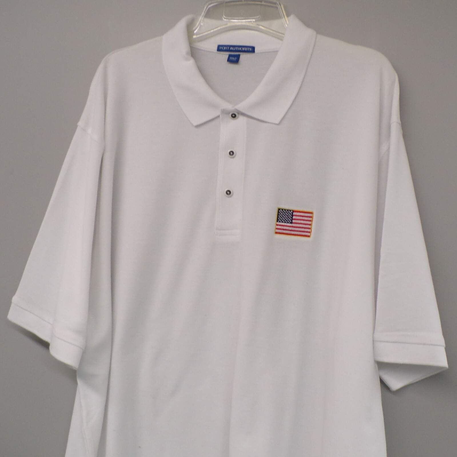 American U.S. Flag Mens Embroidered Polo Shirt XS-6XL, LT-4XLT Patriotic New