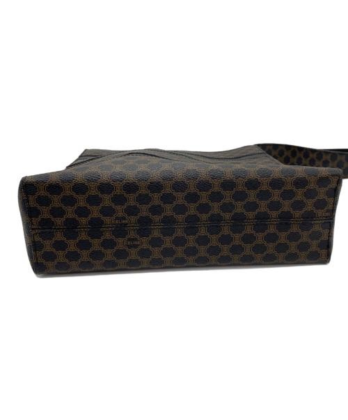 CELINE Macadam pattern one-shoulder bag brown MC96