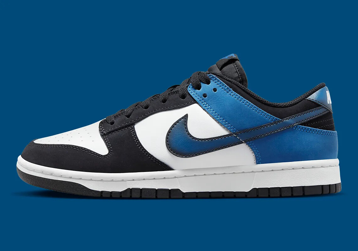 Nike Dunk Low Shoes Industrial Blue White Black FD6923-100 Men’s Size 8 NEW