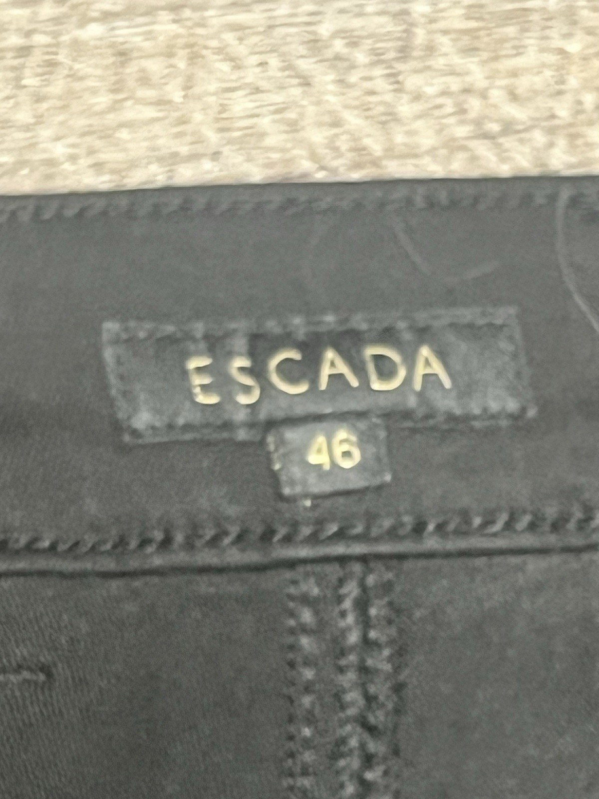 Escada Black Skinny Pants 46