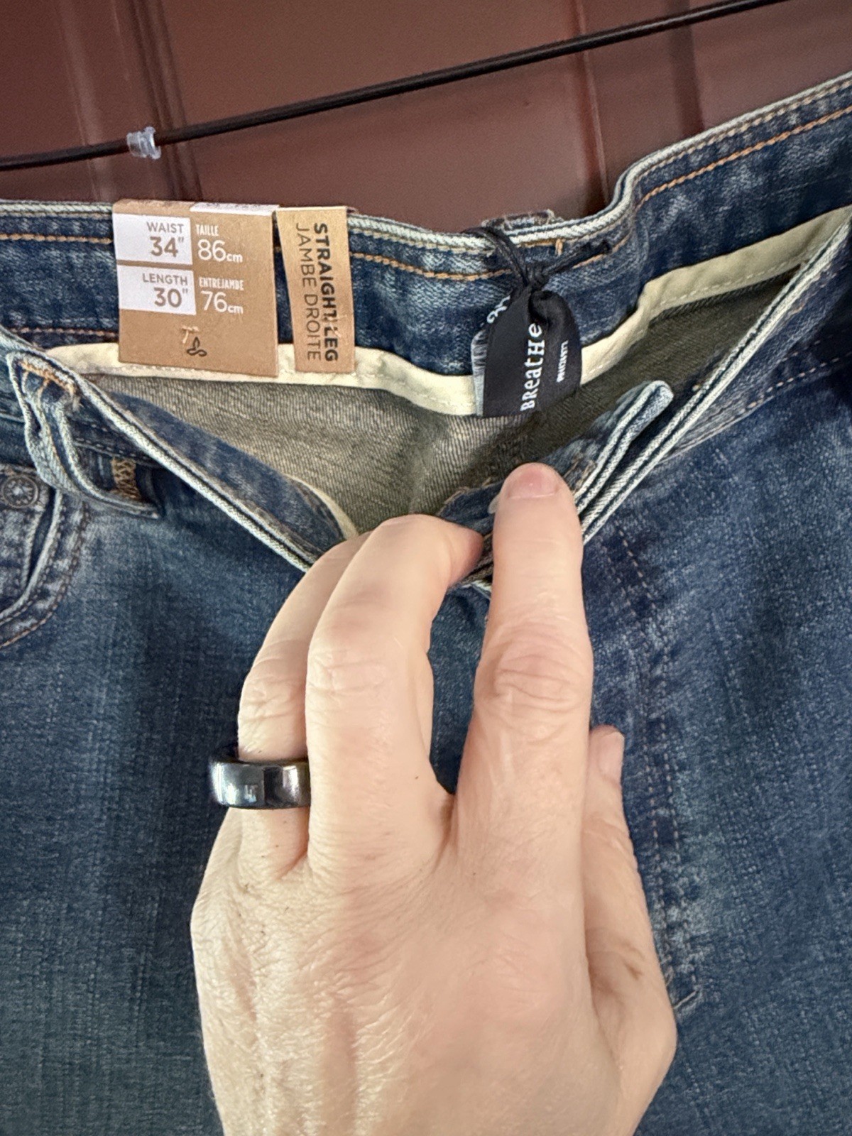 prAna en’s Straight Leg Jeans Size 34×30 New With Tags