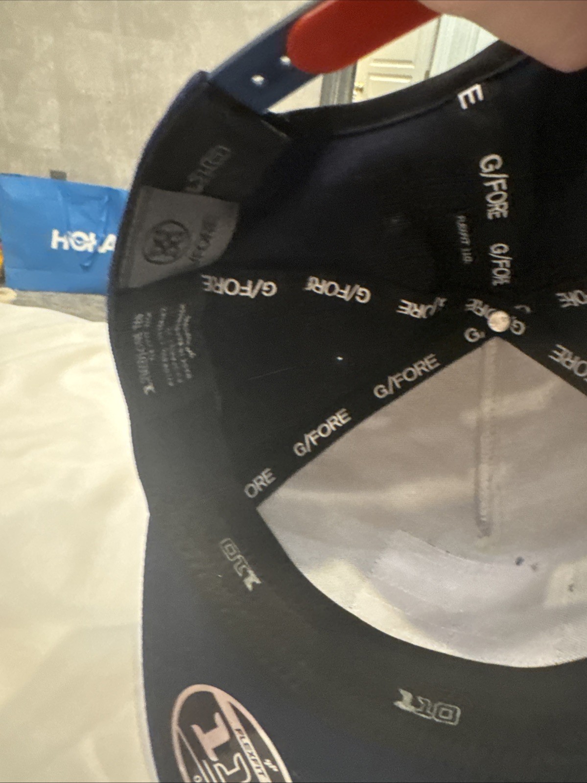 G/Fore Pray For Birdies SnapBack Hat Mens blue Preppy G4