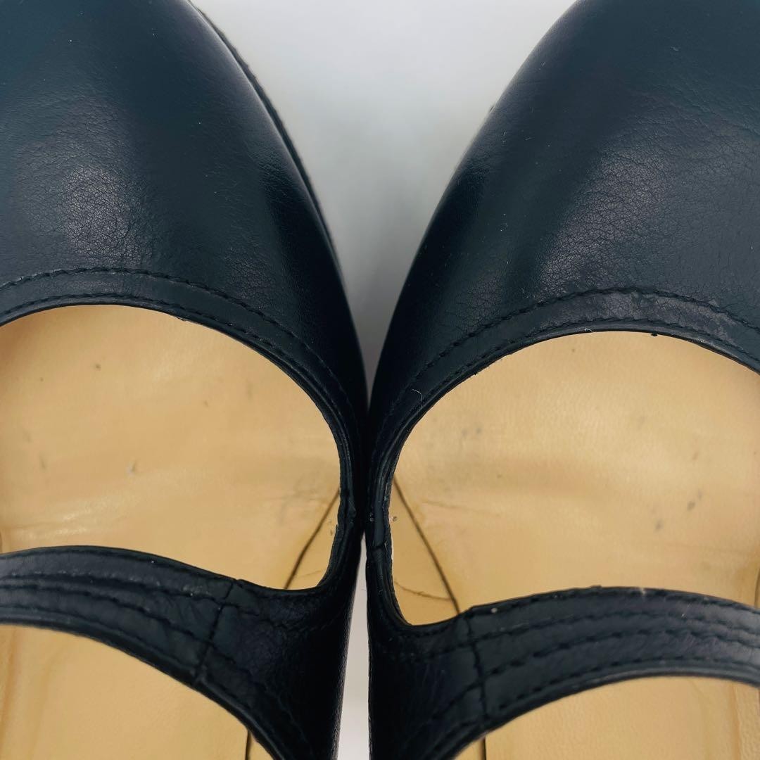 Jimmy Choo Leather Pumps Triple Strap Black Women’s Size EU35/US5