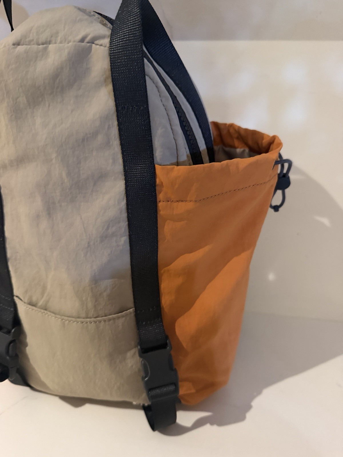 Lululemon Athletica Pack And Go Backpack- Orange/Tan/Black