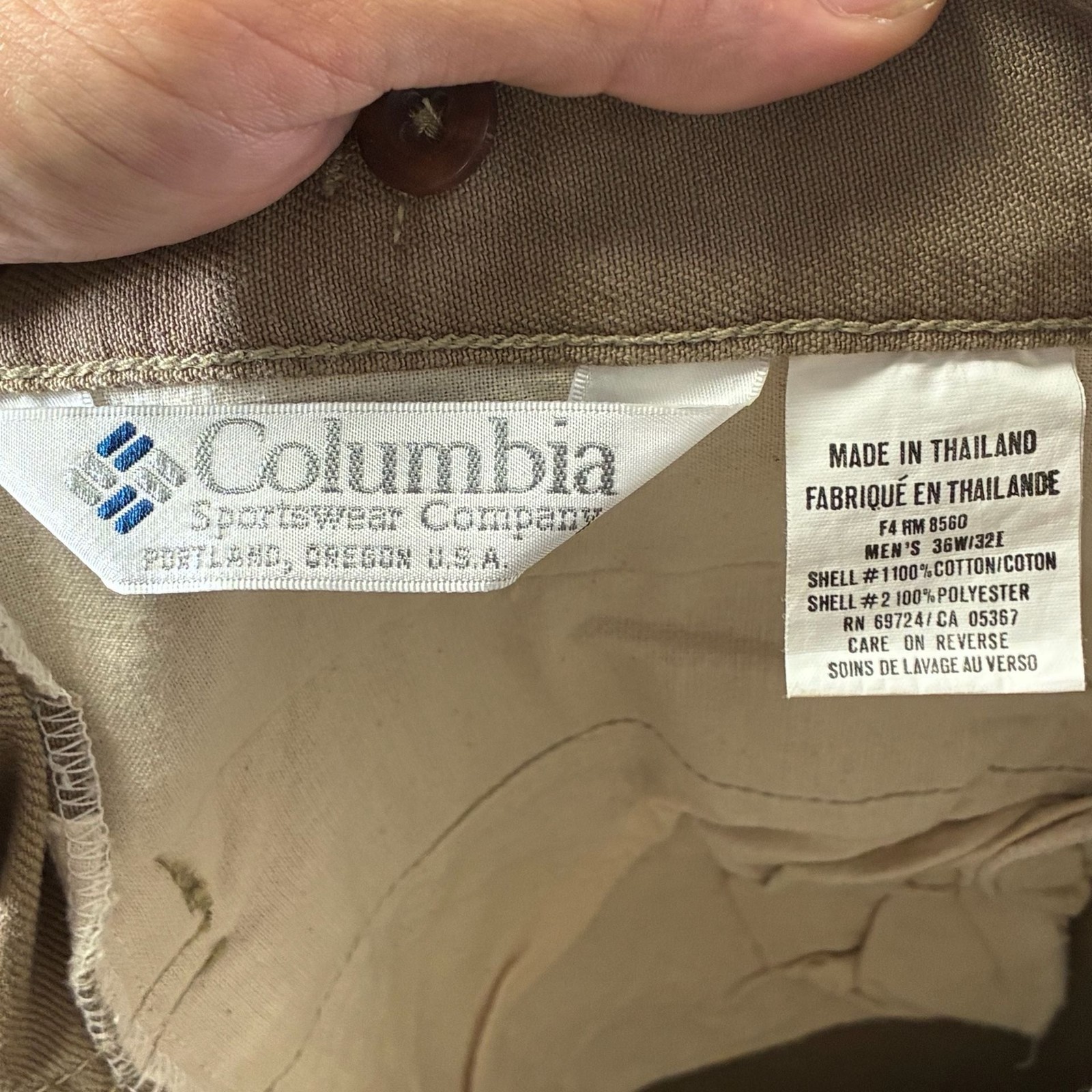 Columbia Sportswear Canvas Hunting Pants Men’s 36×32