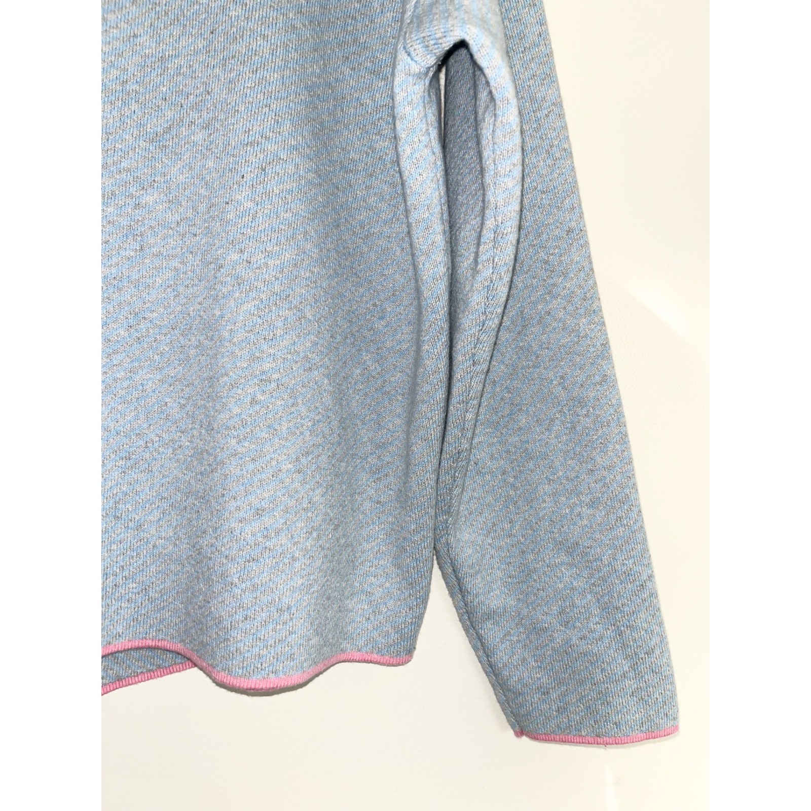ZAKET & CLOVER Cashmere Neru Collar Sweater Sky Blue Women’s Casual| Large