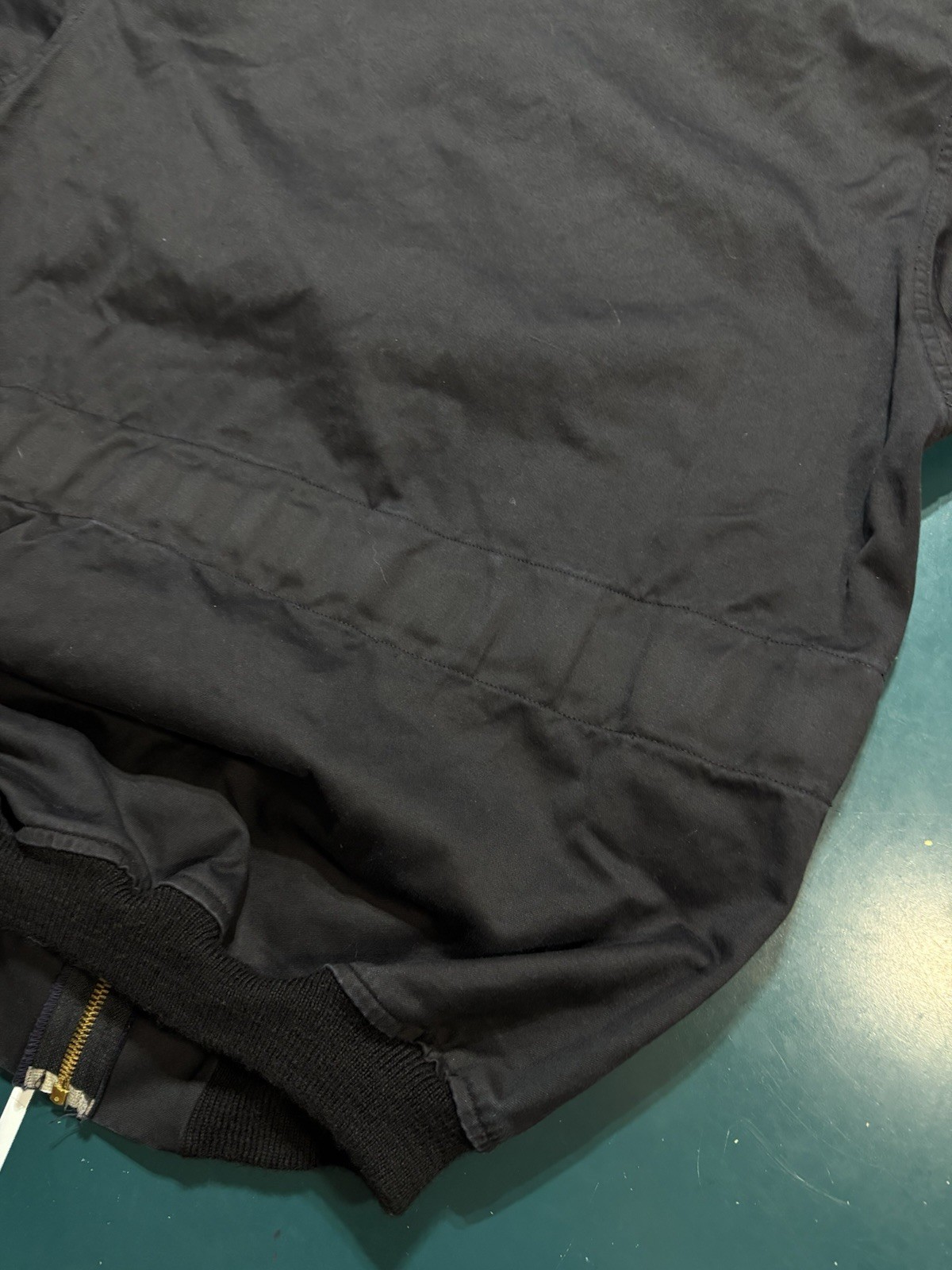 VTG 1991 French Police Dog Handler Bomber Jacket J. Veyrier Black 100L DMC Zip