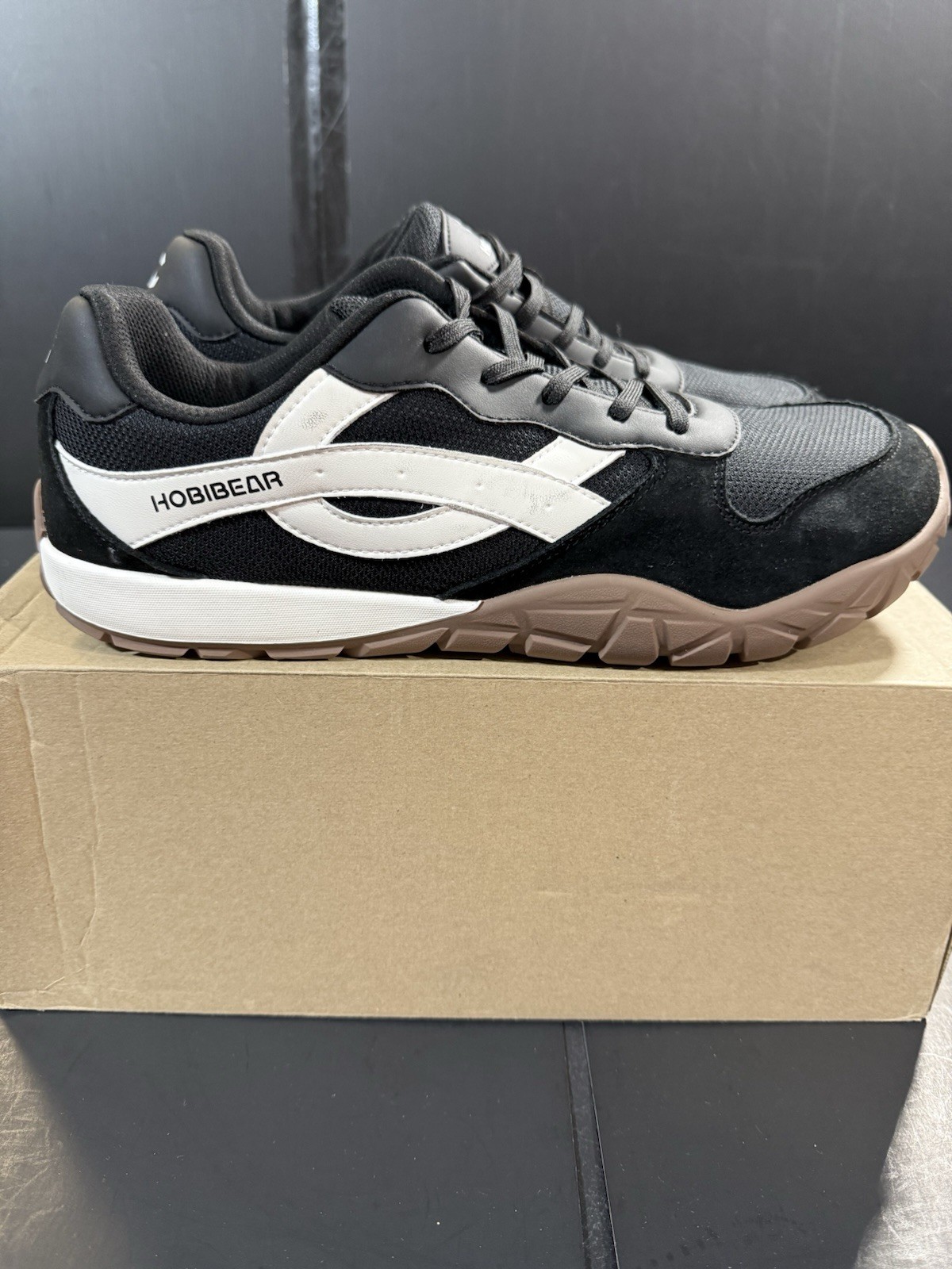Hobibear Shoes Hareball Men’s Size US 13 EU 47 Wide Toe Box Black White