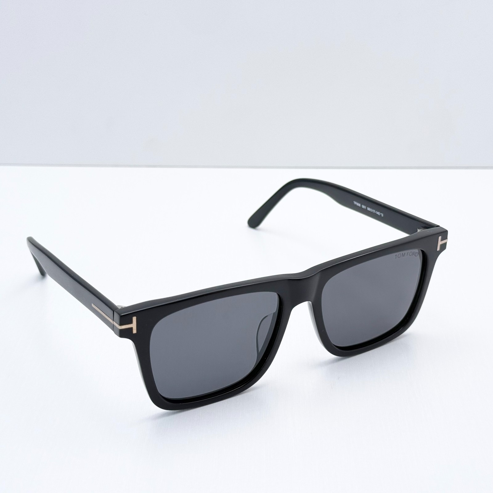 Tom Ford TF906 Square Sunglasses Black Frame Grey Lens 56-17-145 Men