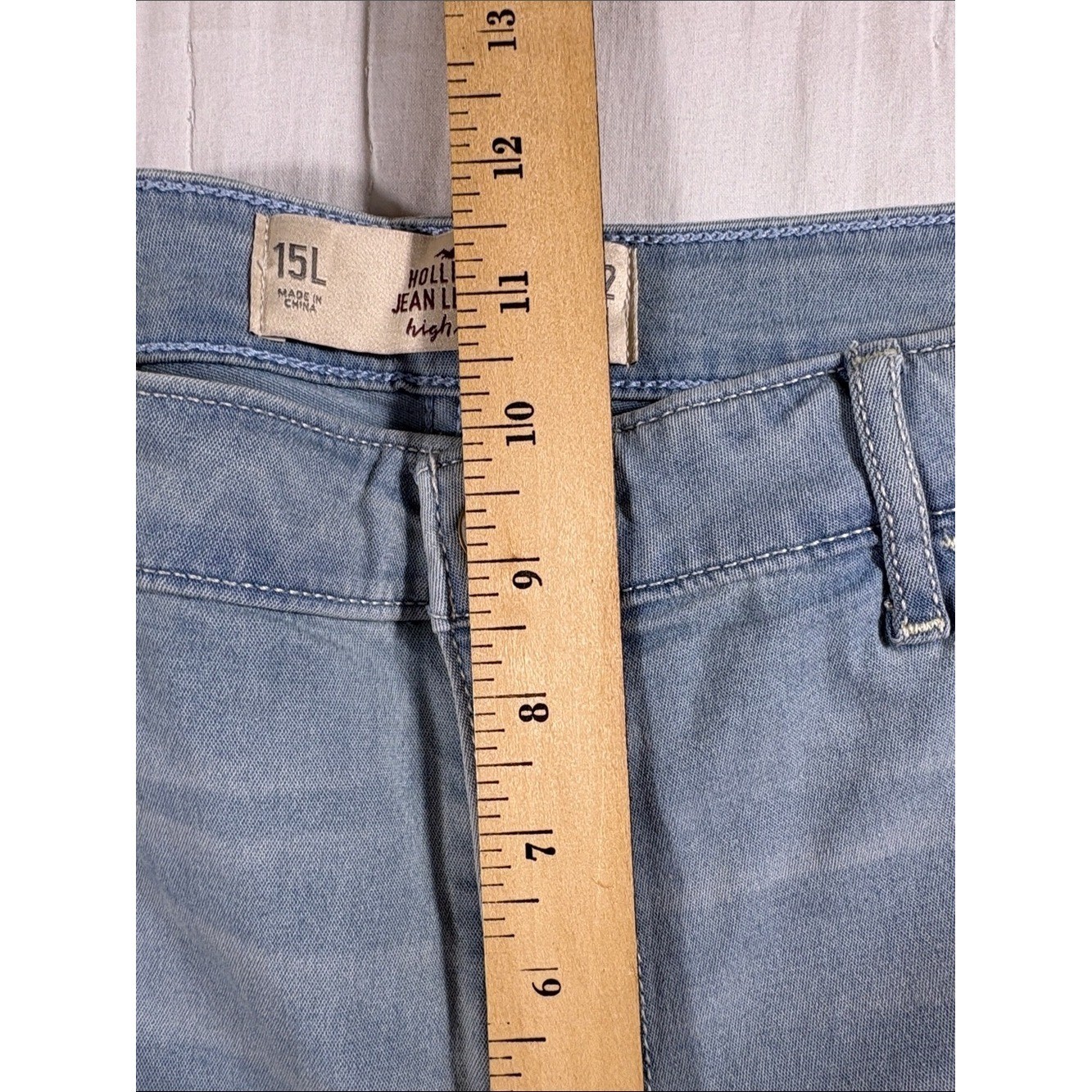 Hollister High Rise Jean Legging Light Wash Denim Skinny Jeans Size 15L NWT