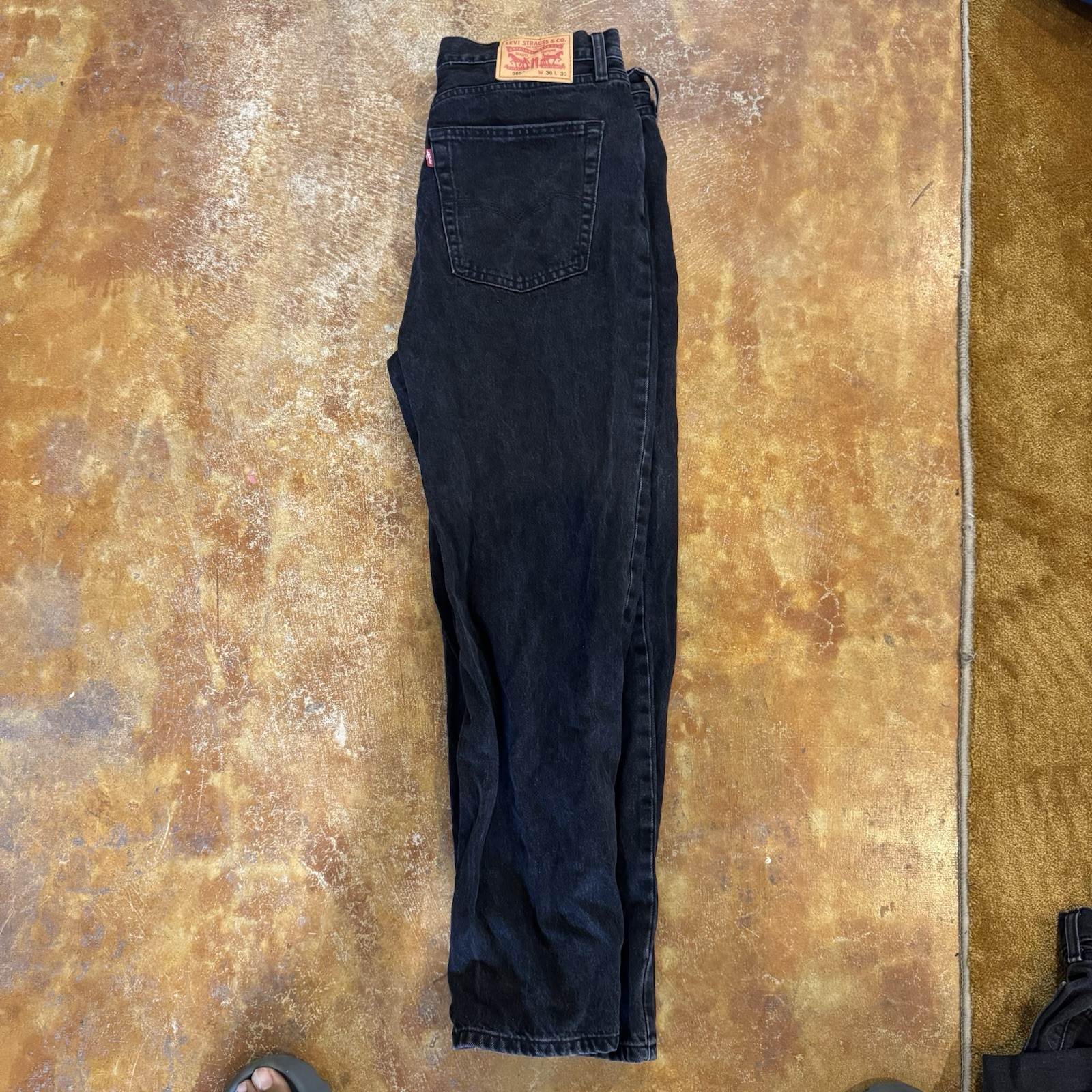 Levi’s 565 Black Mens 36×30 Denim Jeans Pants