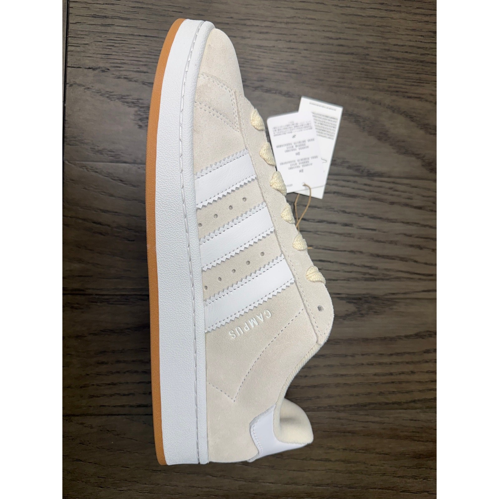 Adidas Campus 00s Wonder White Cloud White Gum Sneakers Men’s Size 8.5 NWT
