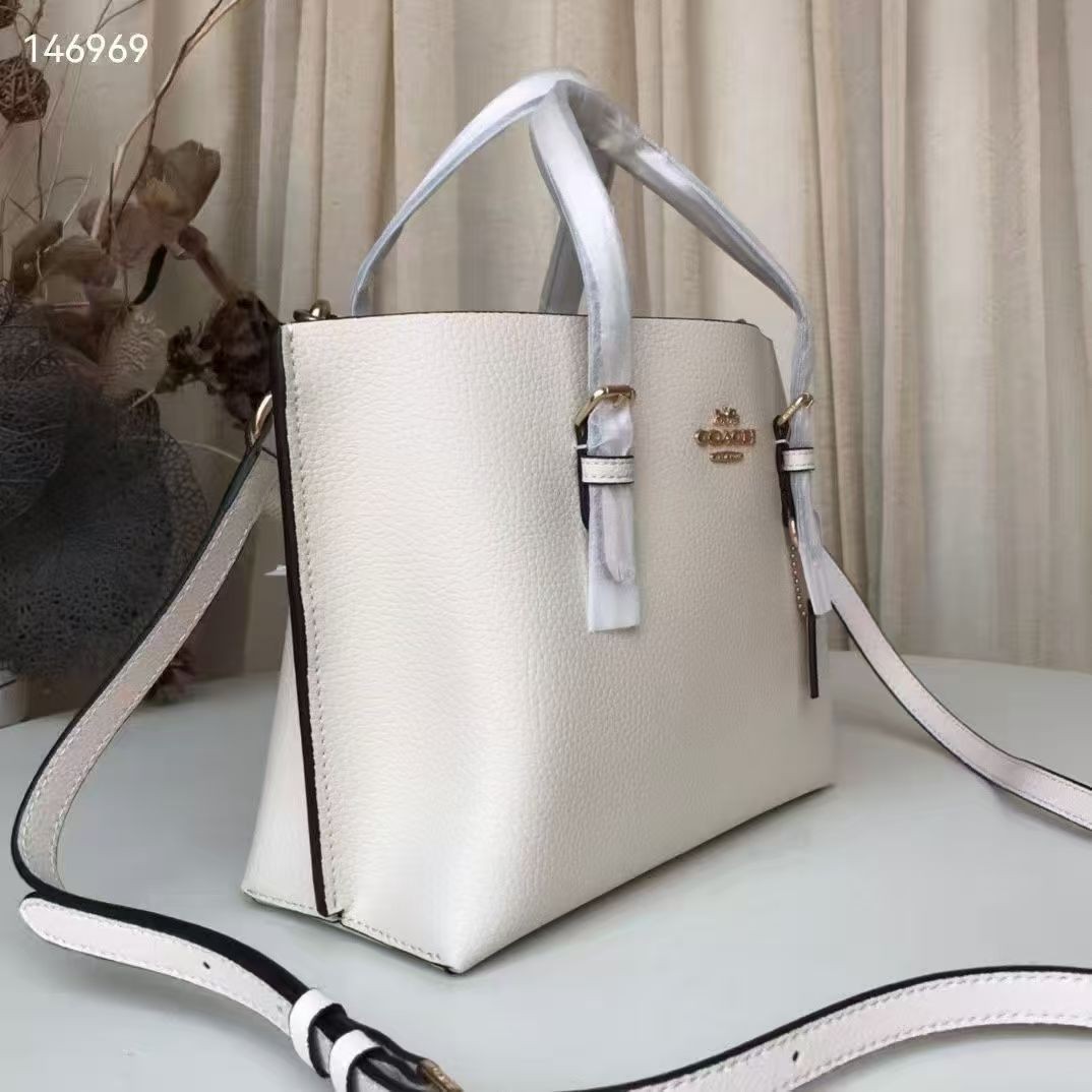 NWT Coach C4084 IMF2L MOLLIE TOTE 25 2Way Shoulder Bag White New Free Shipping