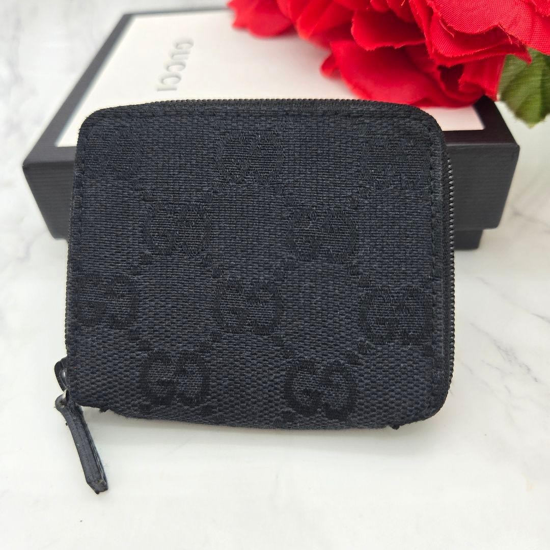 Excellent Condition GUCCI Gucci Coin Case Small Change Wallet GG Canvas