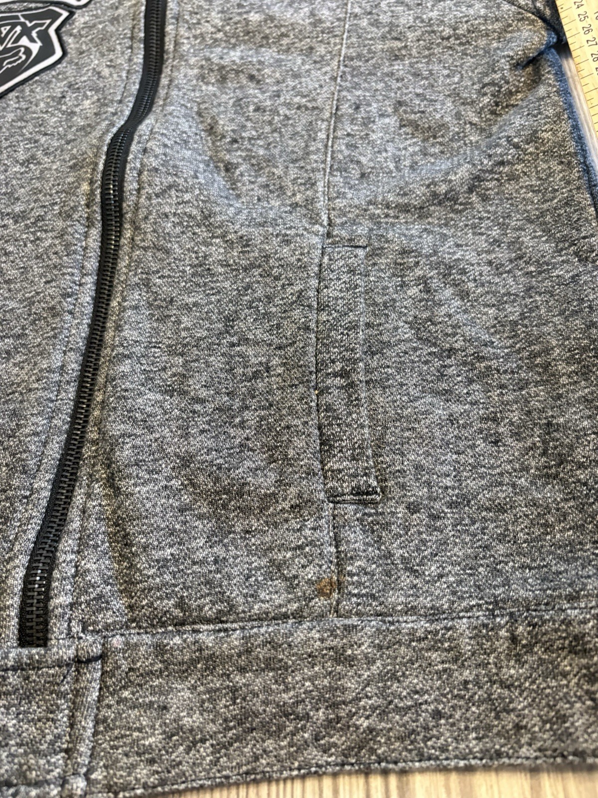 Fox Racing Women’s Jacket Live Fast Ride Hard Gray Zip-up L Official Shirt