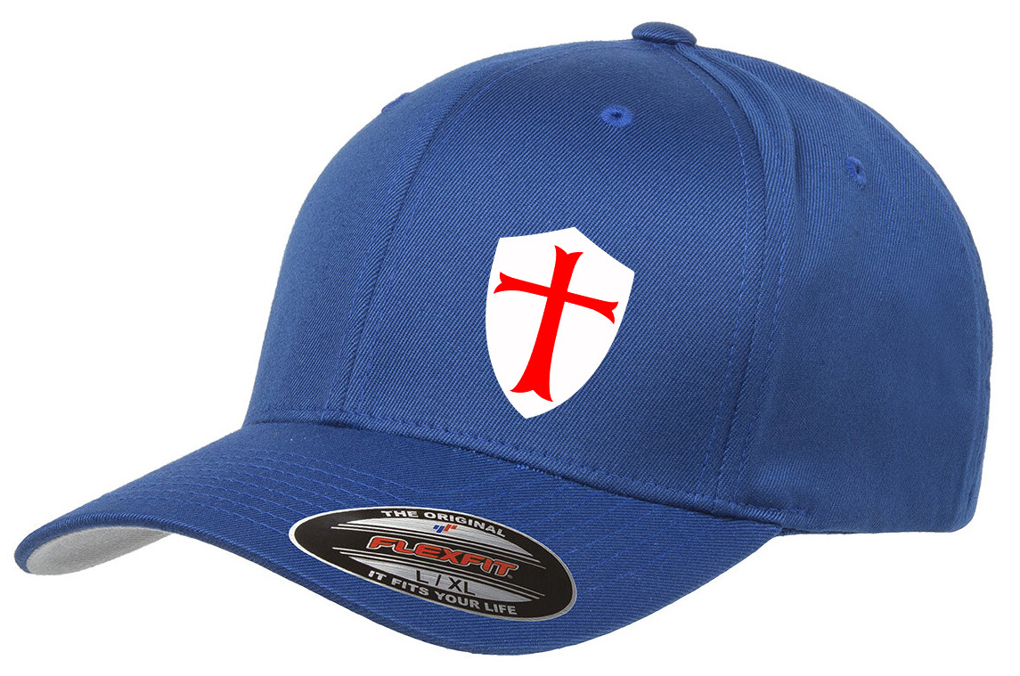KNIGHTS TEMPLAR SHIELD FLEXFIT 6277 HAT *FREE SHIPPING in BOX*