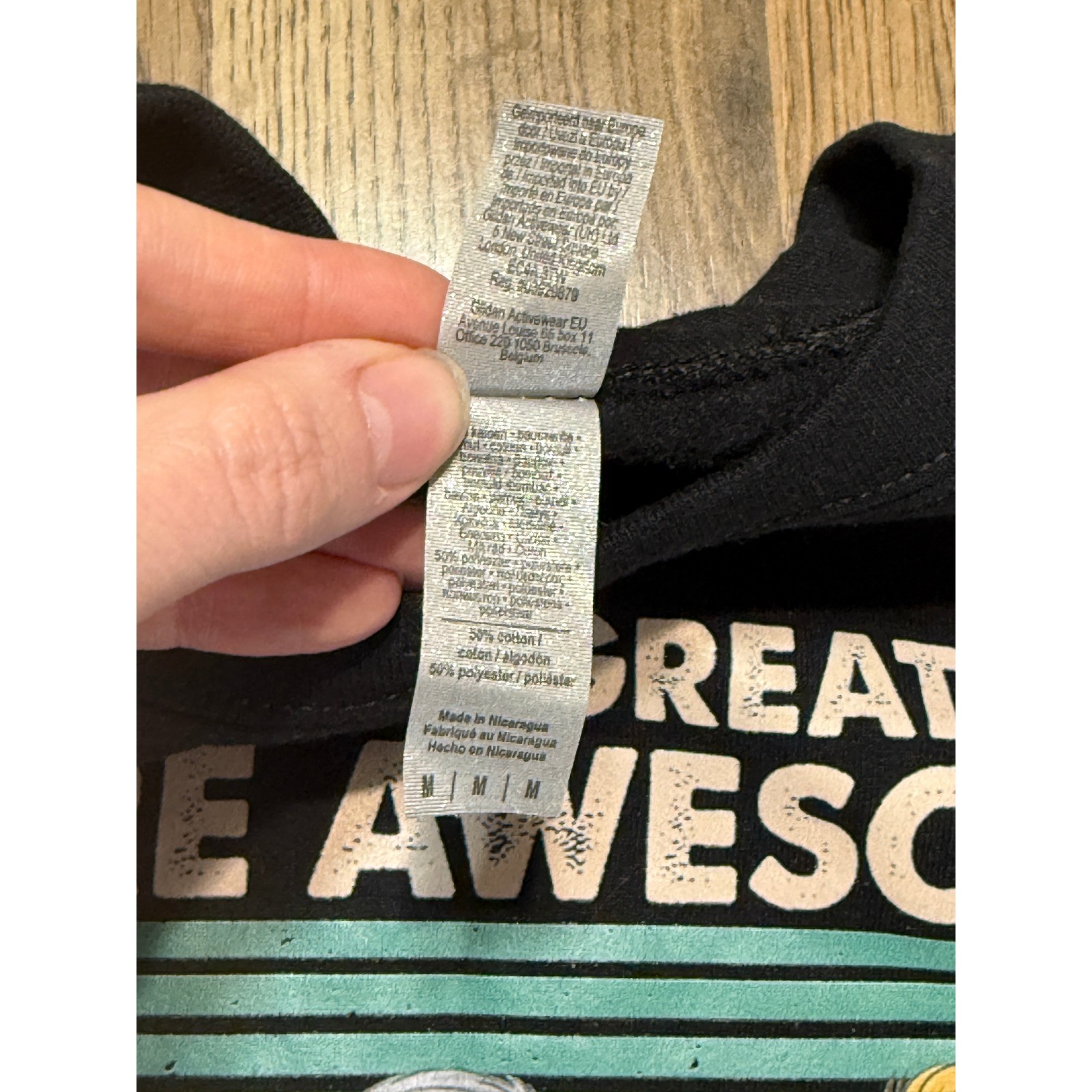 Gildan Sweatshirt Mens Medium Black Adult Dear Dad Great Job Graphic Excellent