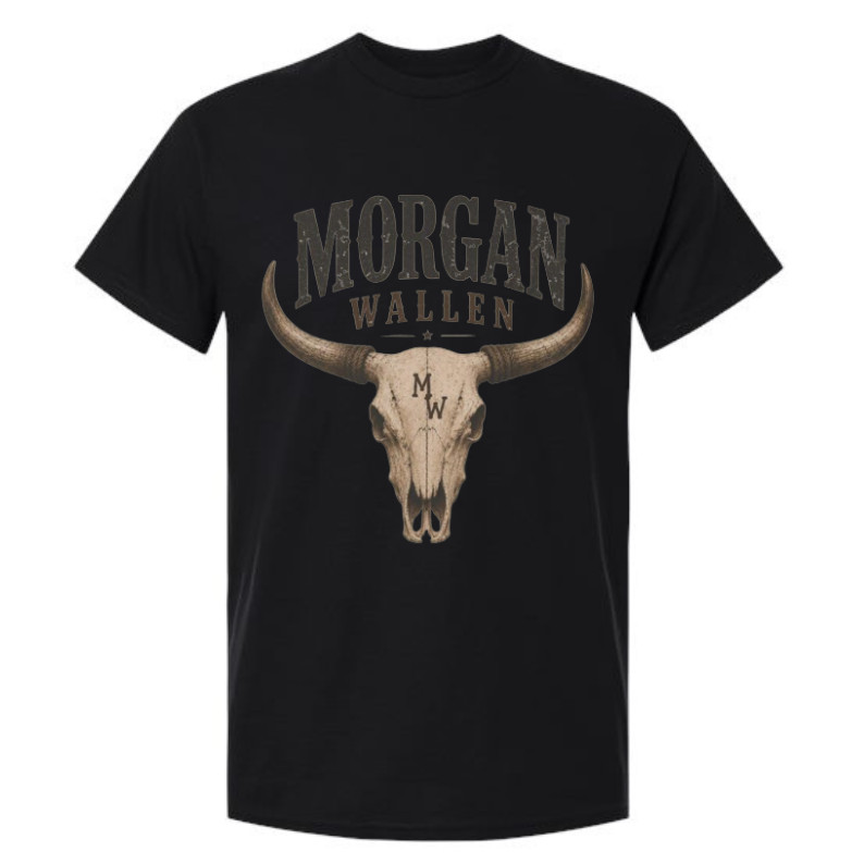 Steer Skull Western T-Shirt, Vintage Country Concert Graphic Tee
