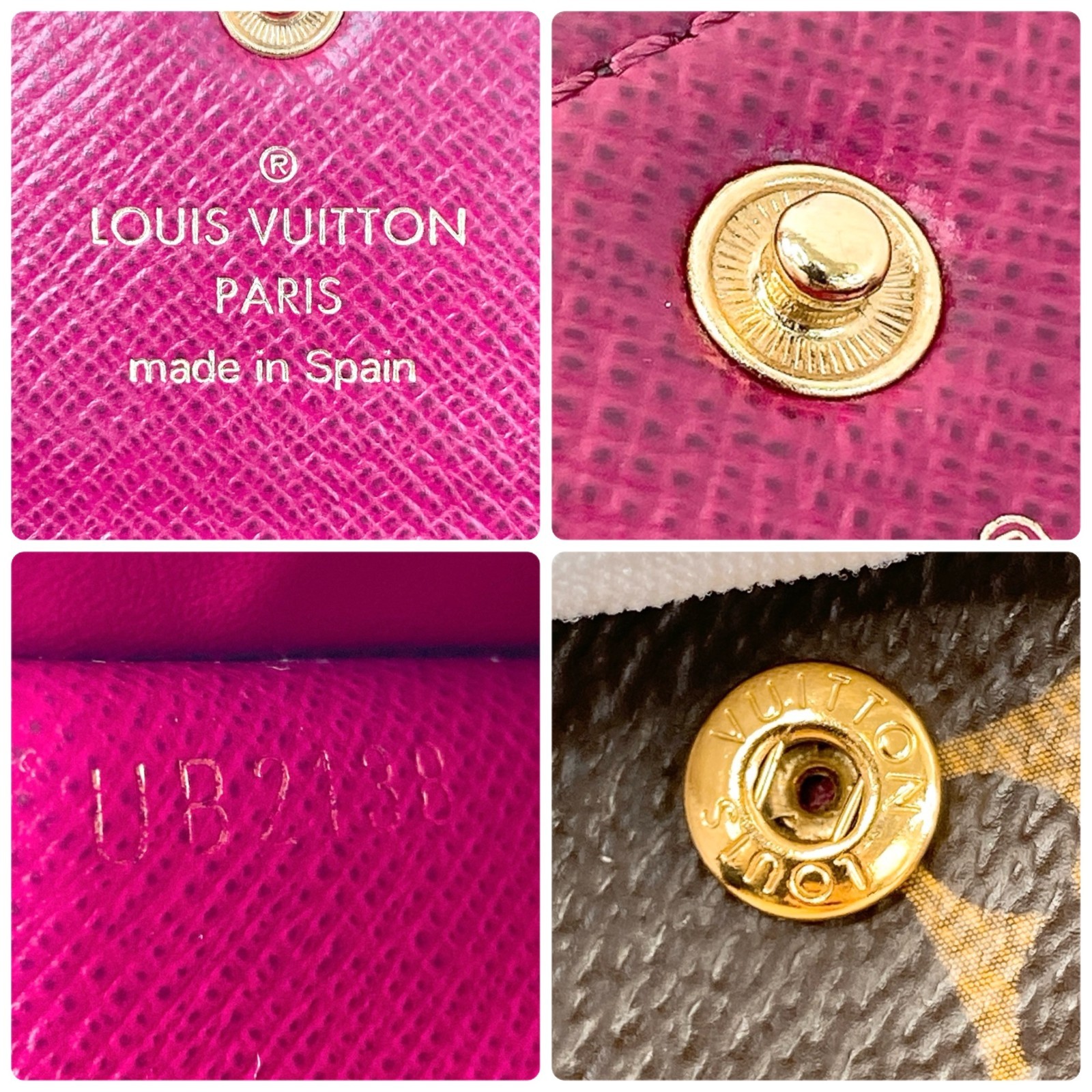 Louis Vuitton Monogram Rosalie Coin Purse Card Case Bordeaux M41939