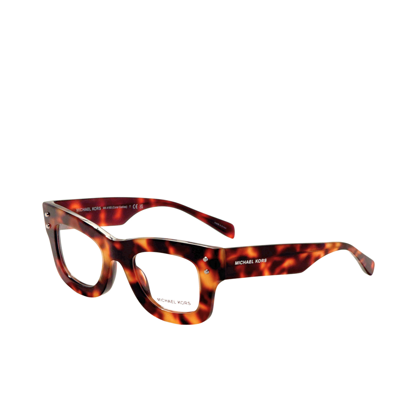 Michael Kors Women’s Coral Gables 47mm Saddle Tortoise Opticals MK4160-3904-47