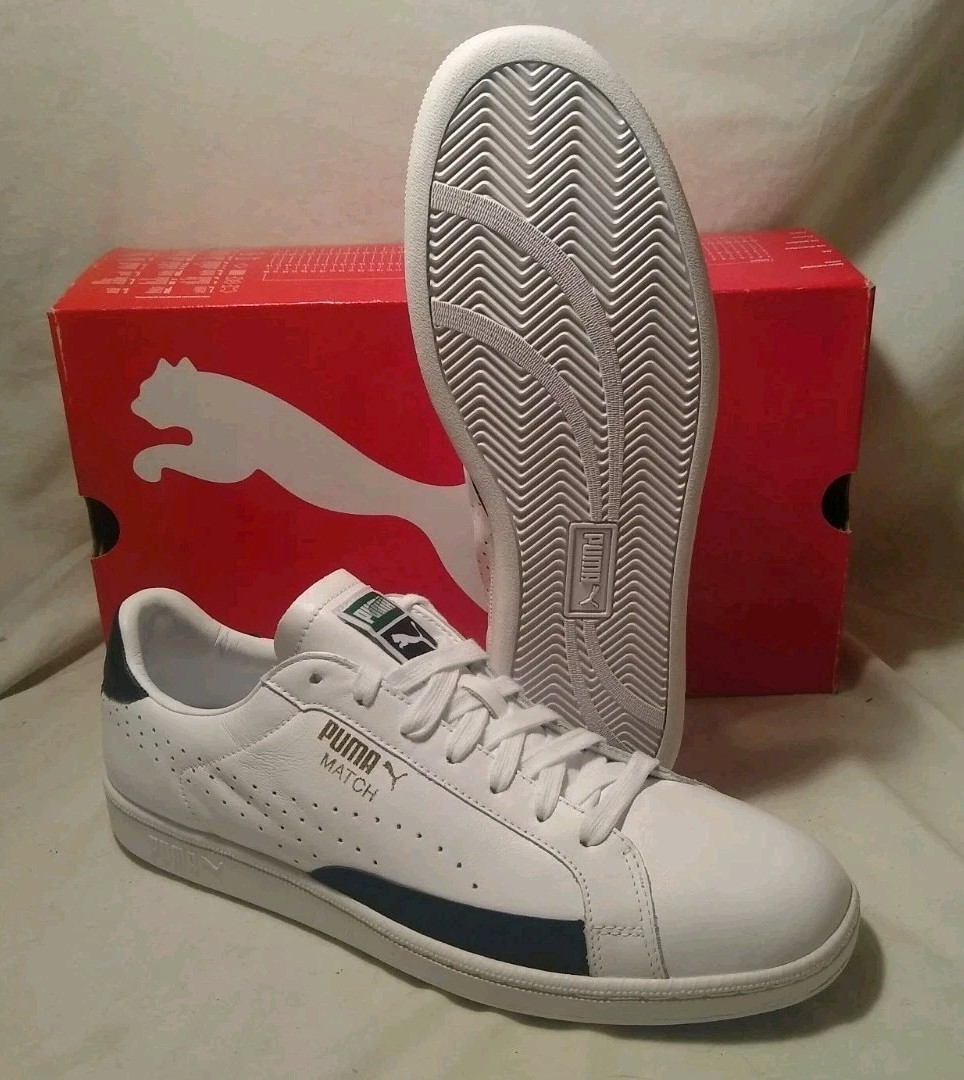 M-11.5 Puma Match 74 Classic OG NWB White/Black Leather Retro Panda 358673 07