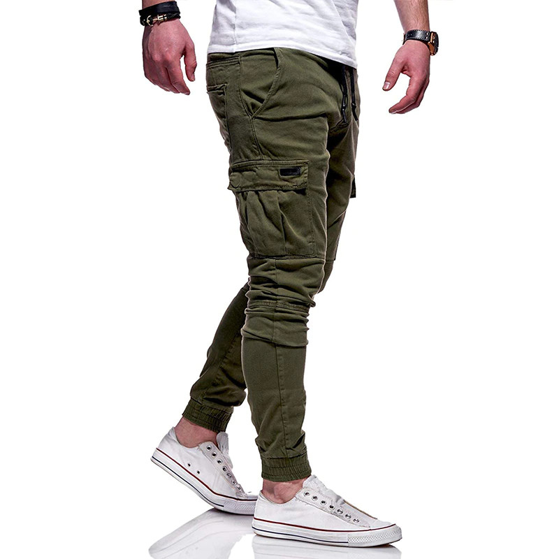 Men’s Casual Joggers Pants Sweatpants Cargo Combat Loose Sport Workout Trousers