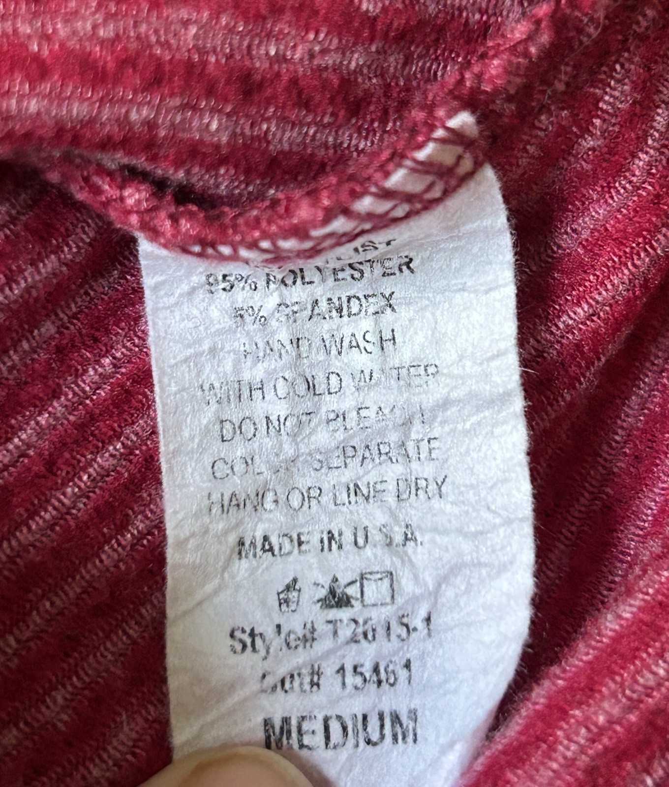 Bucket List Oversized Hooded Textured Knit Pullover Red Medium Made USA