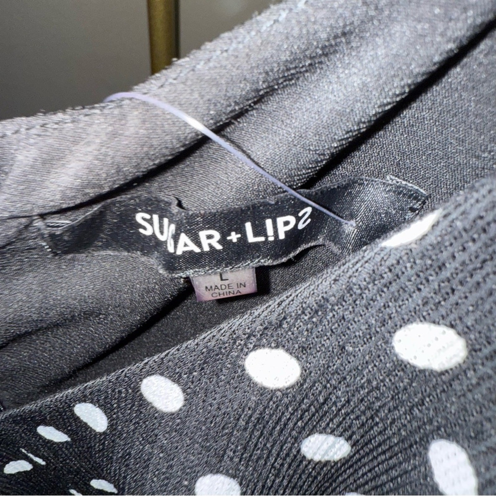 Sugarlips Monochrome Polka Dot Dress
