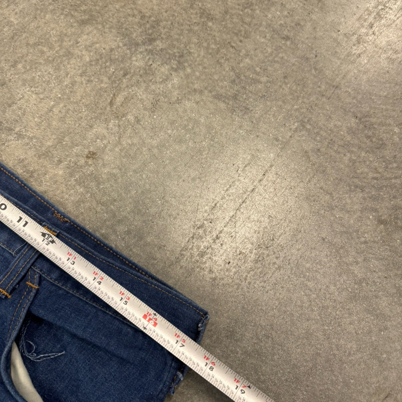 Vintage 70’s Mens Flare Jeans Super Wide Leg Repaired 34 x 30