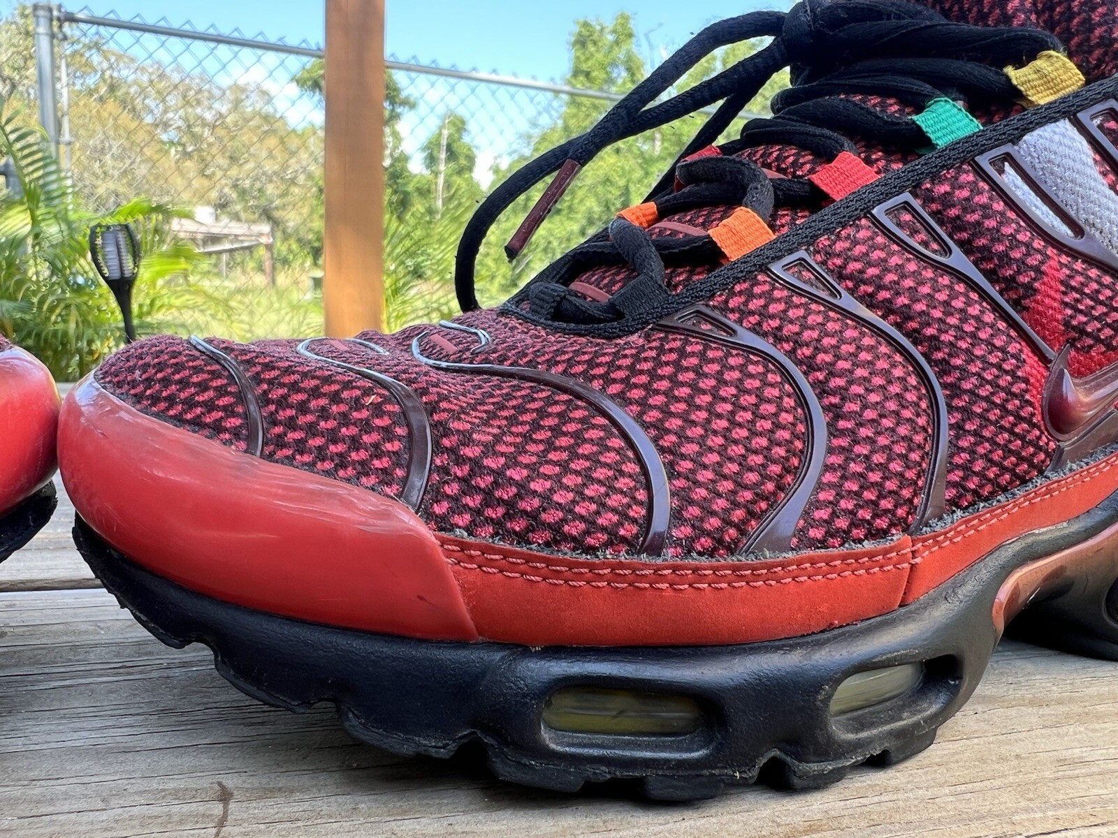 Nike Air Max Plus Tn Sunburst Pack CK9393-600 Habanero Red Sneakers Mens Size 9
