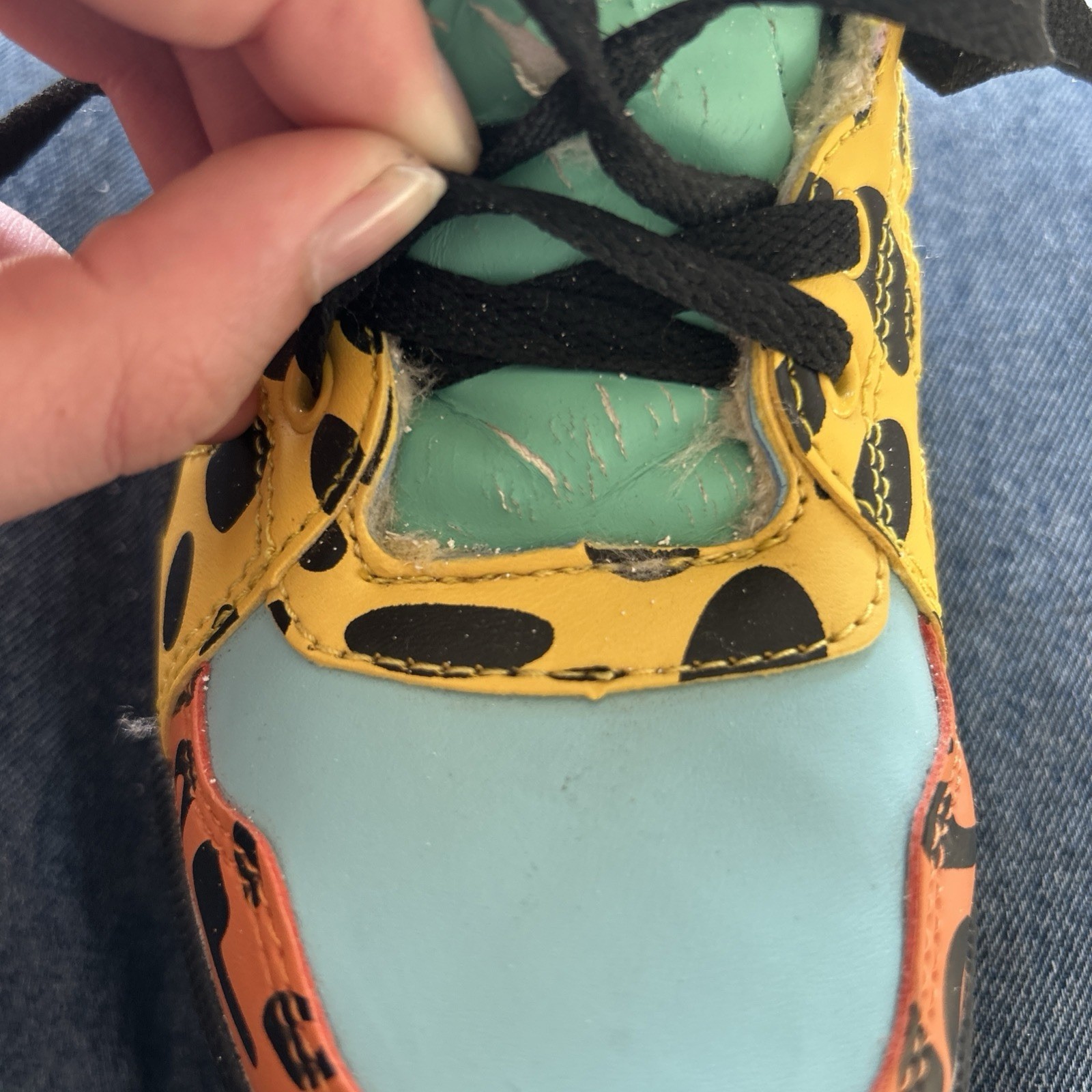adidas Jeremy Scott Instinct High Top Sneakers Multicolor Animal Print Size 7