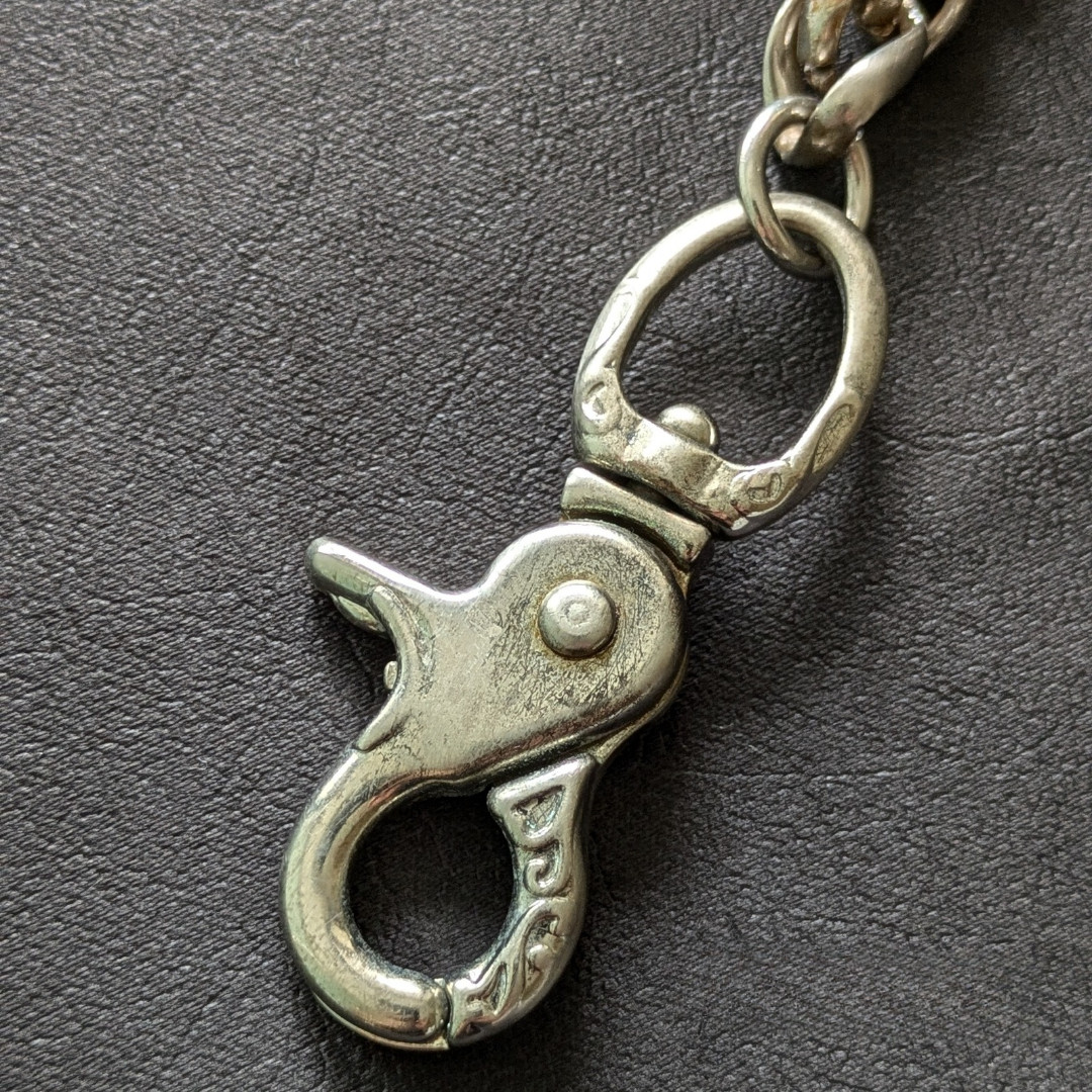 Solid brass Stainless steel Wallet chain Vintage finish Handmade in Japan ZWSA