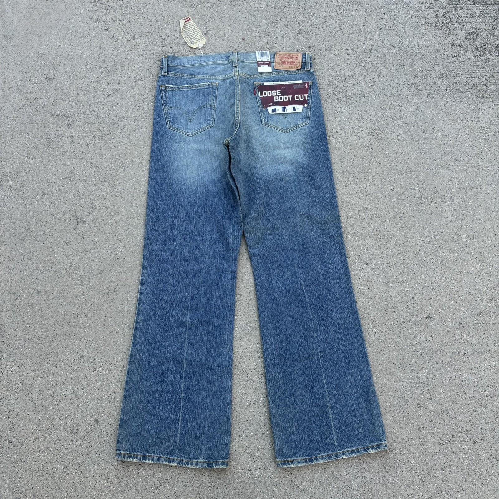 VTG Levi’s 567 Loose Boot Cut Blue Jeans Men’s 34X34 DEADSTOCK NWT