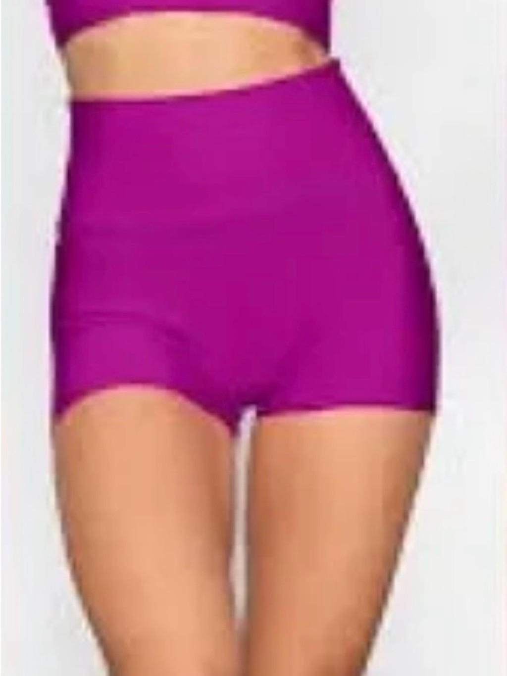 Skims NWT Knit Swim Mid Waist Fuchsia Lollipop Shorts Size 3X