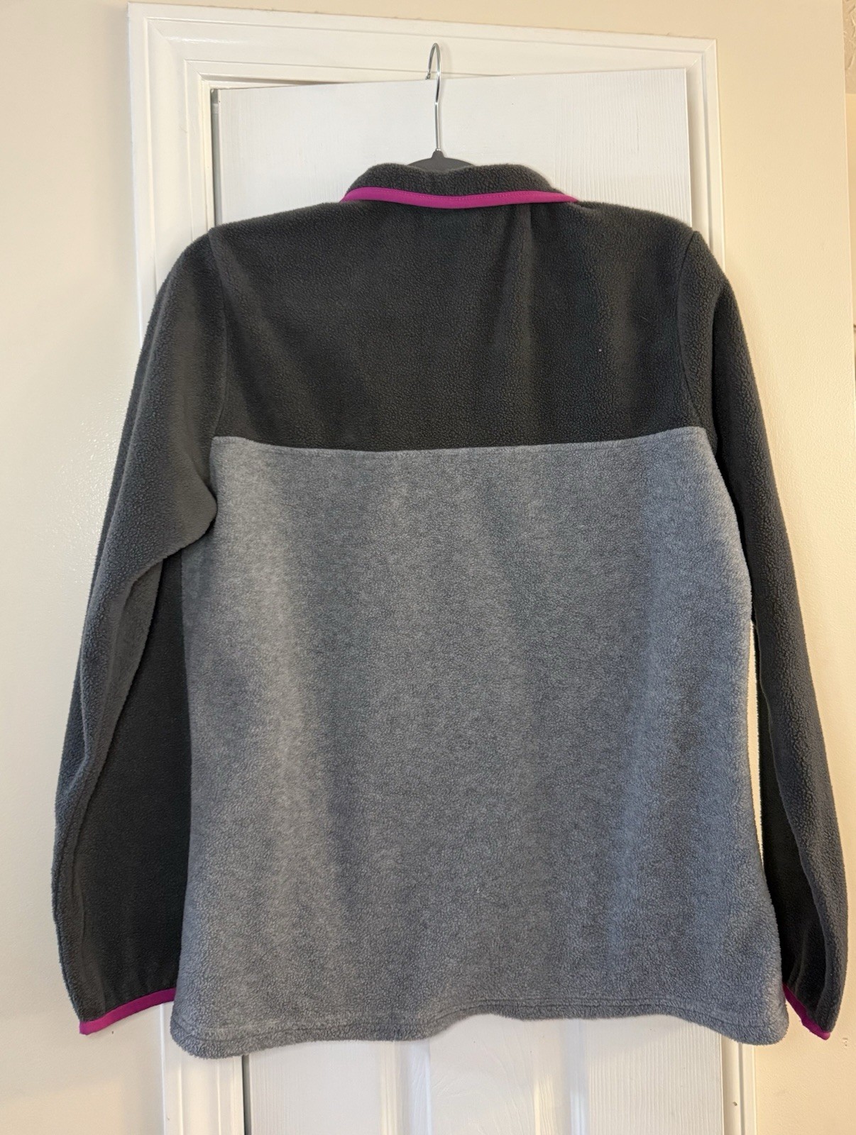 Columbia Women’s Benton Springs 1/2 Snap Gray Pullover Fleece Jacket-Size L