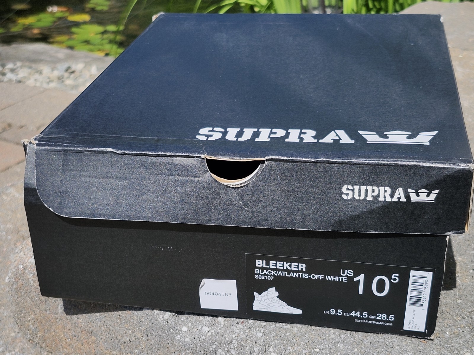 RARE SUPRA BLEEKER! SKATEBOARD SHOES! Size 10.5 NIB Black Croc Aqua Teal Hi Top