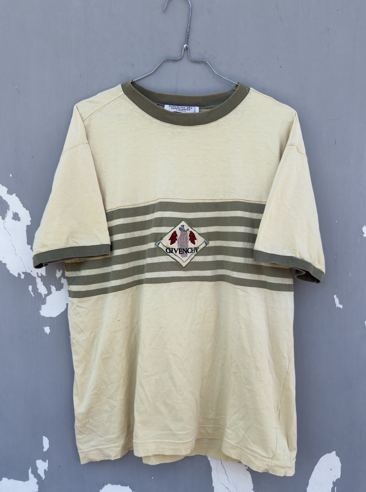 1980s Givenchy gentleman paris made in italy golf shirt embroidered