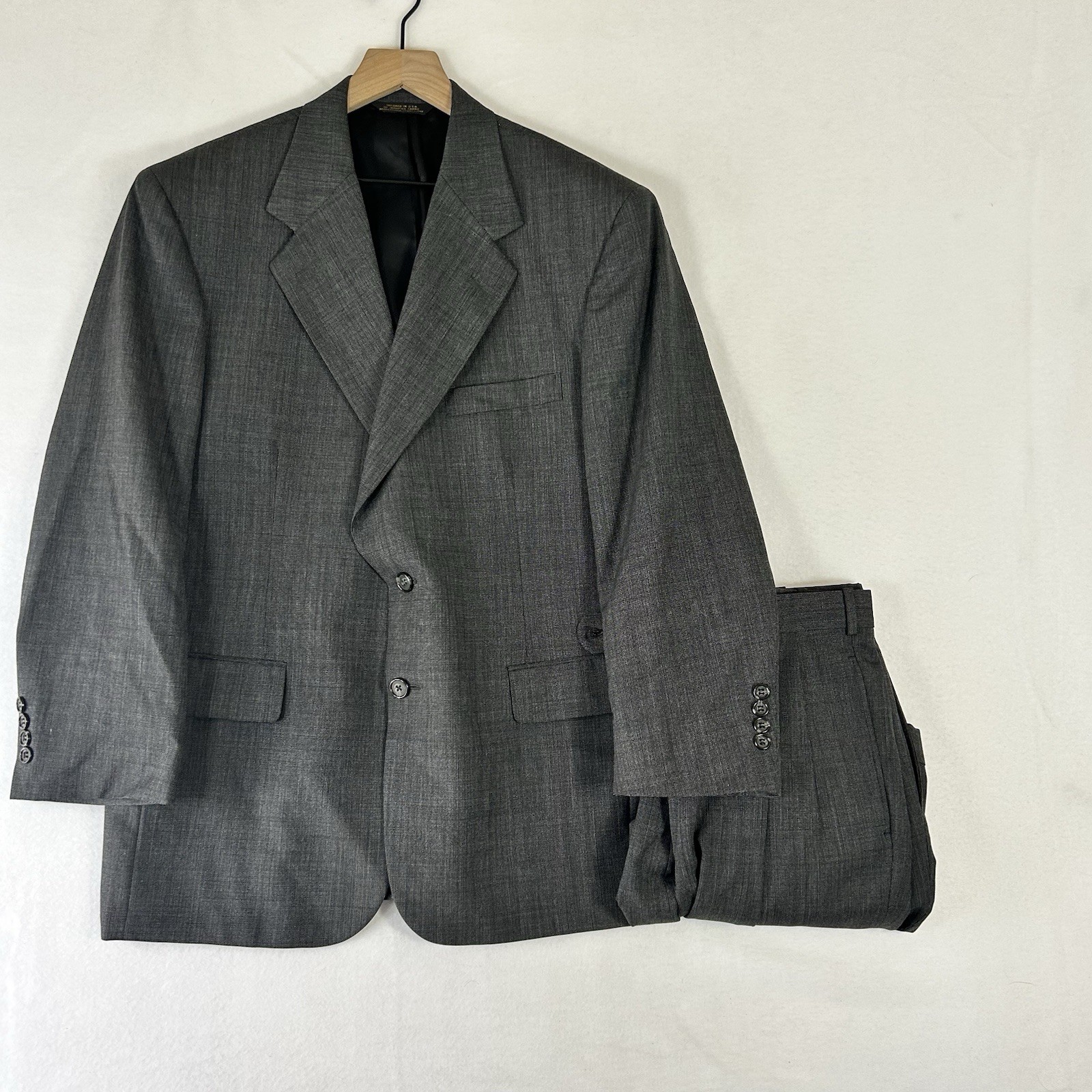 Corporate Image Tom James Gray Suit Mens 42 Blazer Pants 33×29