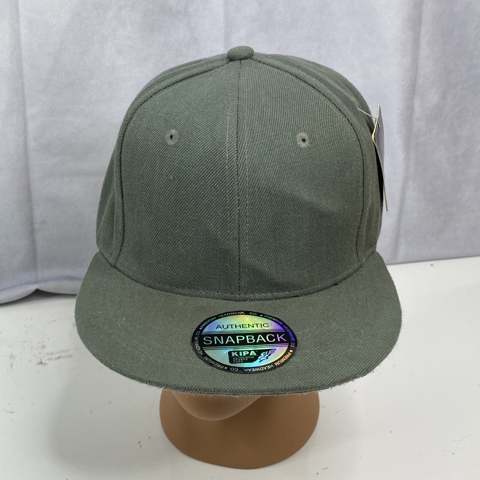 NEW KIPA Authentic Snapback Baseball Hat Cap Premium Headwear Gray Adult