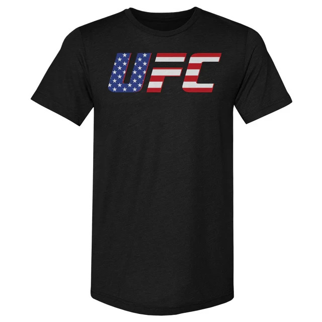 UFC Logo American Flag Men’s Premium T-Shirt Patriotic MMA Fight Fan Tee