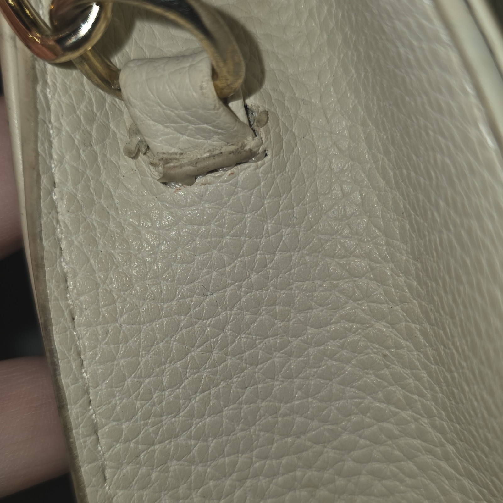 Steve Madden Women’s Small Beige Logo Crossbody Zip/Magnetic Chain Detach Strap