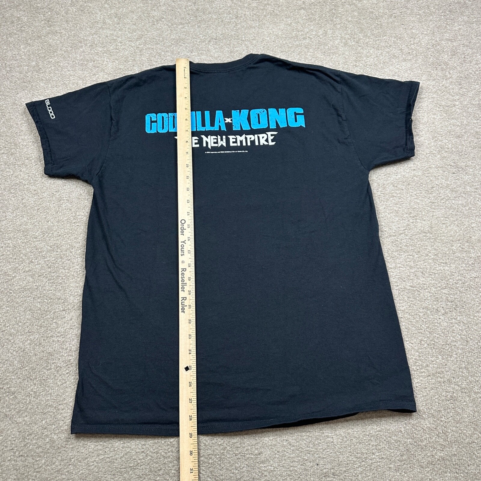 Gildan Godzilla King Kong The New Empire T Shirt Men’s Size L Black Movie Tee