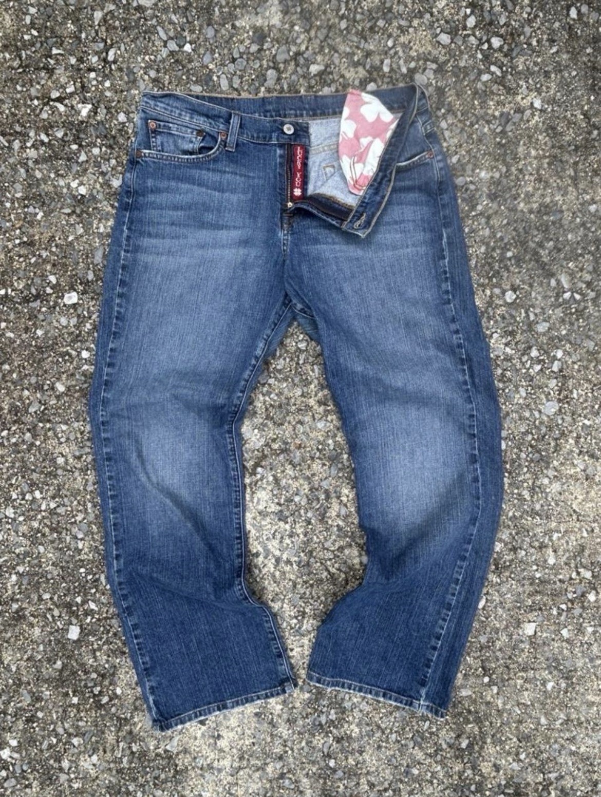 VTG 2000s Lucky Brand Dungarees Jeans By Gene Montesano 32 Classic Fit Y2K Blue