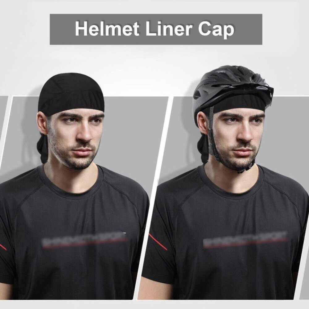 Sweat Wicking Beanie Hat Dew Rag UV Protection Sport Skull Cap Cooling Head Wrap