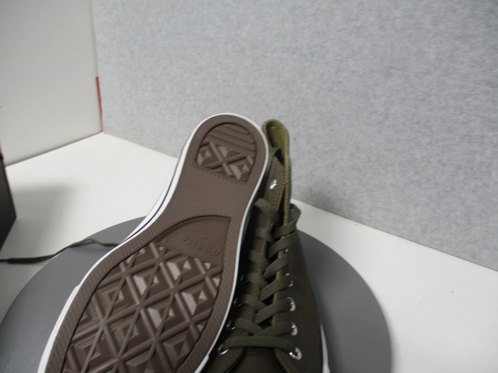 Converse Ctas Hi Engine Smoke Brown Leather Shoes Mens Sz 10 Womens Sz 12