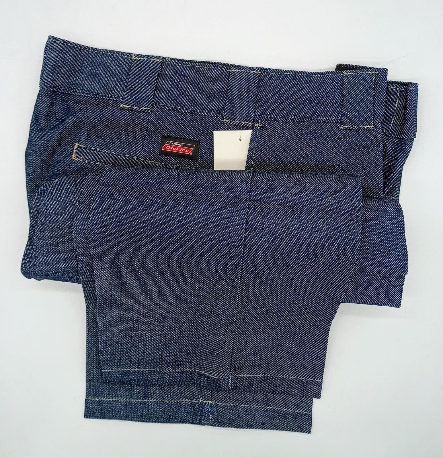 Dickies Men’s Original 874 Light Navy Denim Work Pants Jeans, 34W x 32L