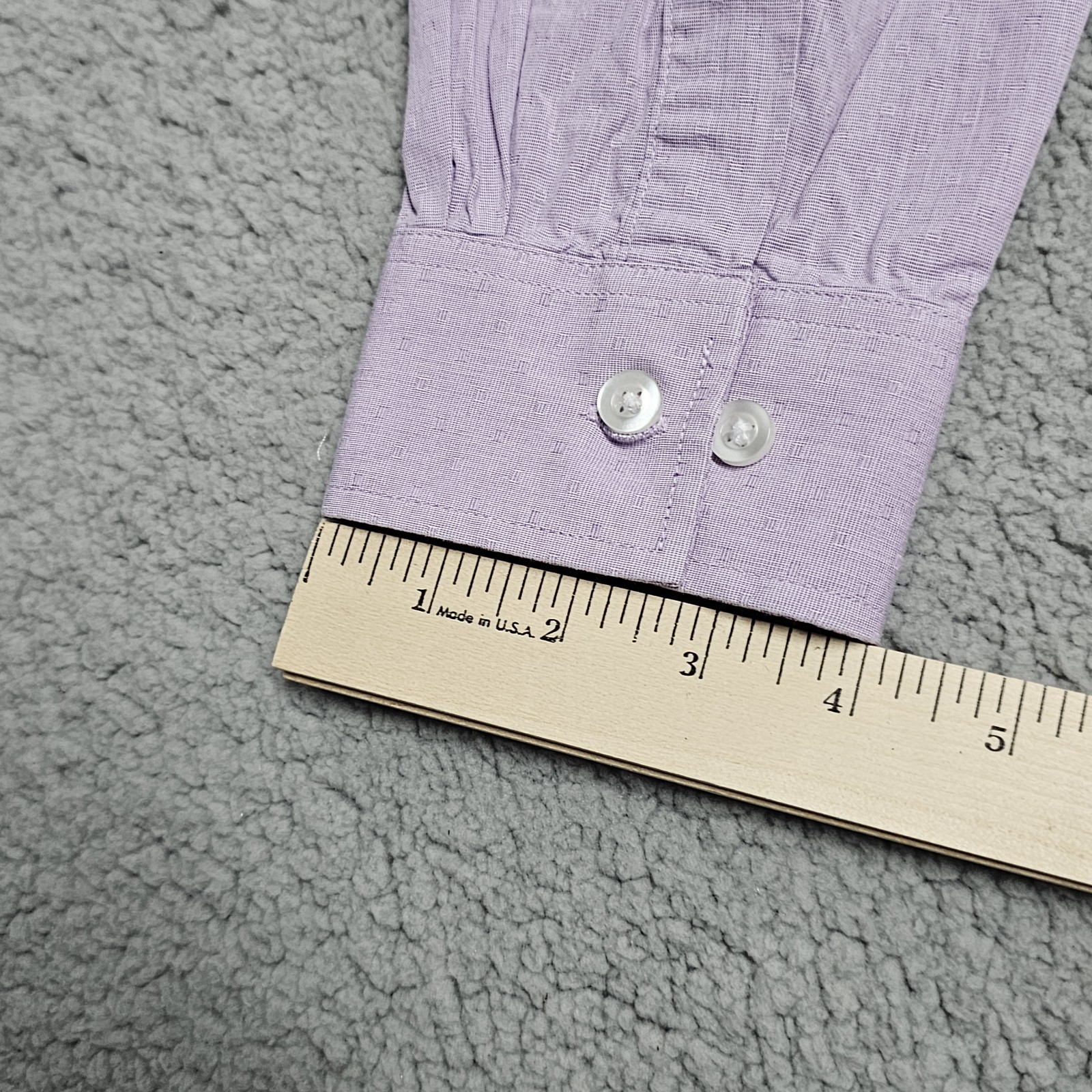 Michael Kors Mens slim fit stretch long sleeve shirt lavender size L 16 32/33